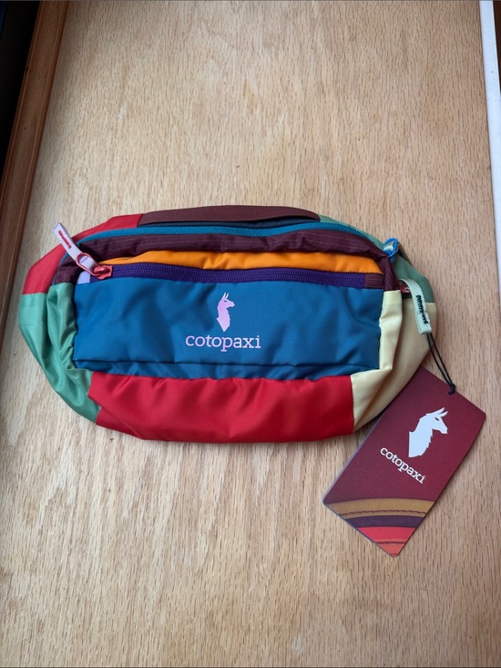 cotopaxi Handbags - cotopaxi Multicolor Del Día Waist Pack in Teal, Red, Orange, Green, Cream